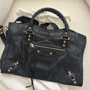Black Leather Handbag